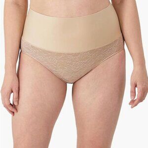 Maidenform Women's Shapewear High-Waisted Shapewear Panties Beige Size XL 6667